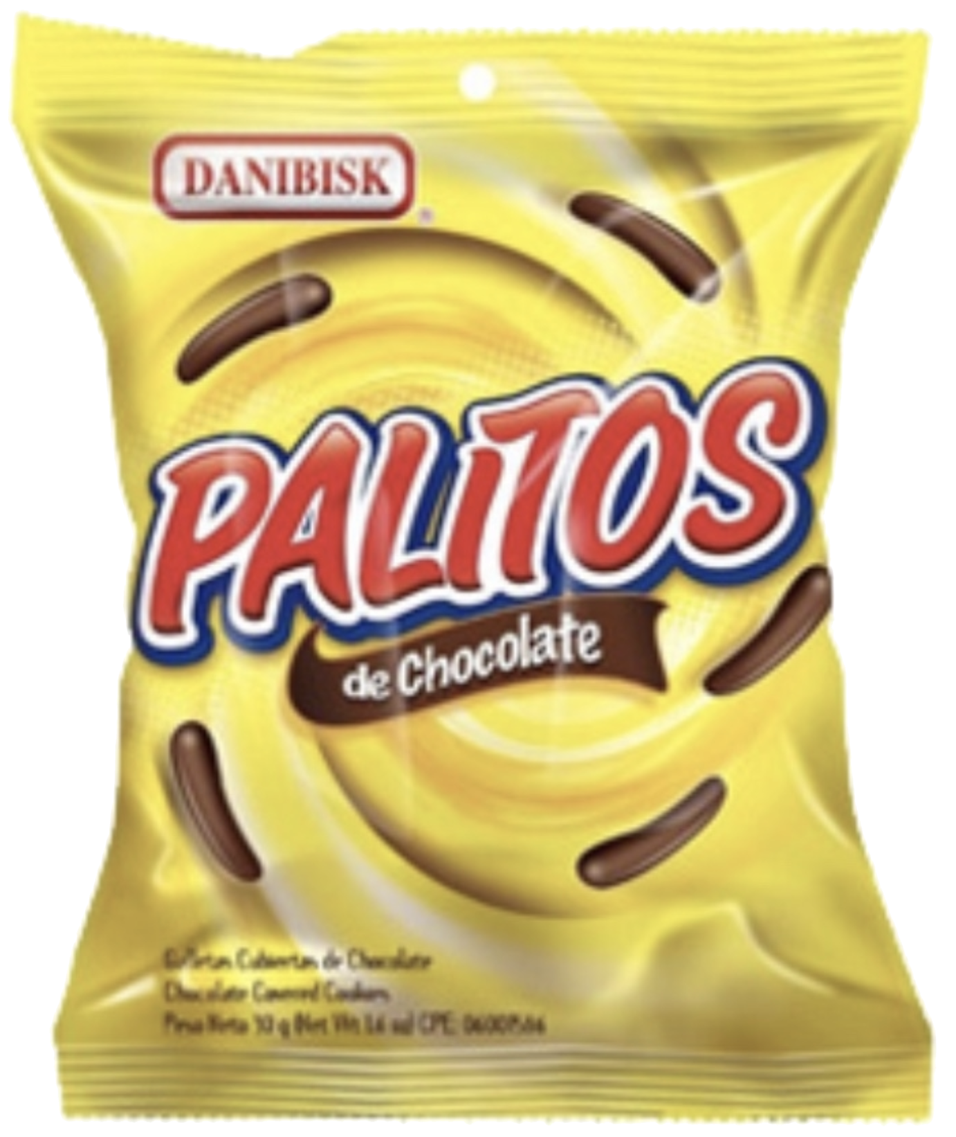 Chocolate-covered cookie sticks display - DANIBISK