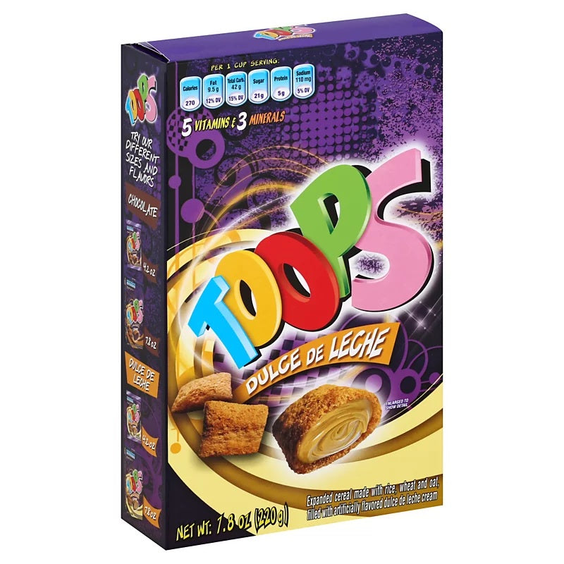Cereal Relleno de Dulce de Leche 7.8 oz - TOOPS