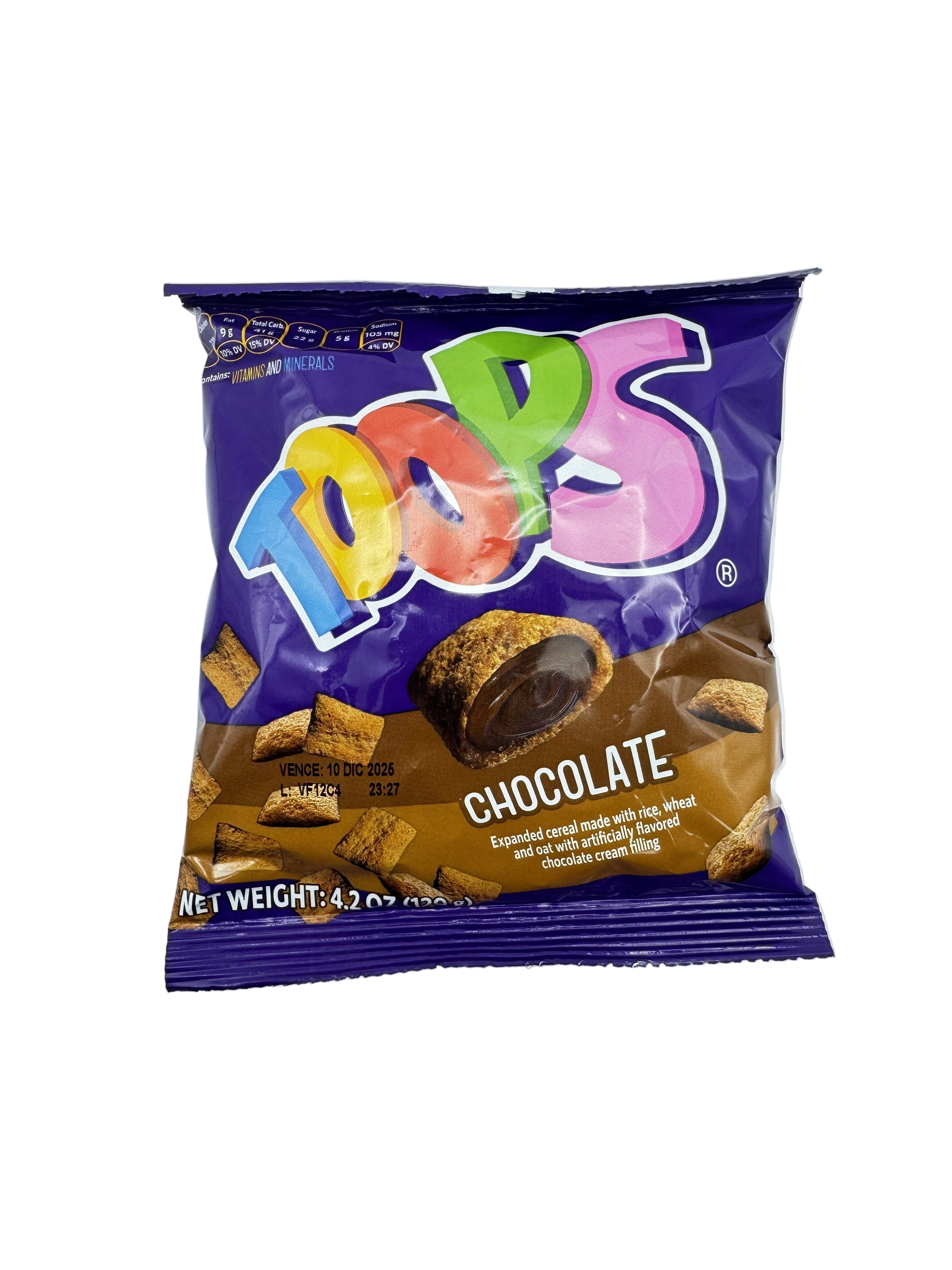 Cereal Relleno de Chocolate 4.23 oz - TOOPS