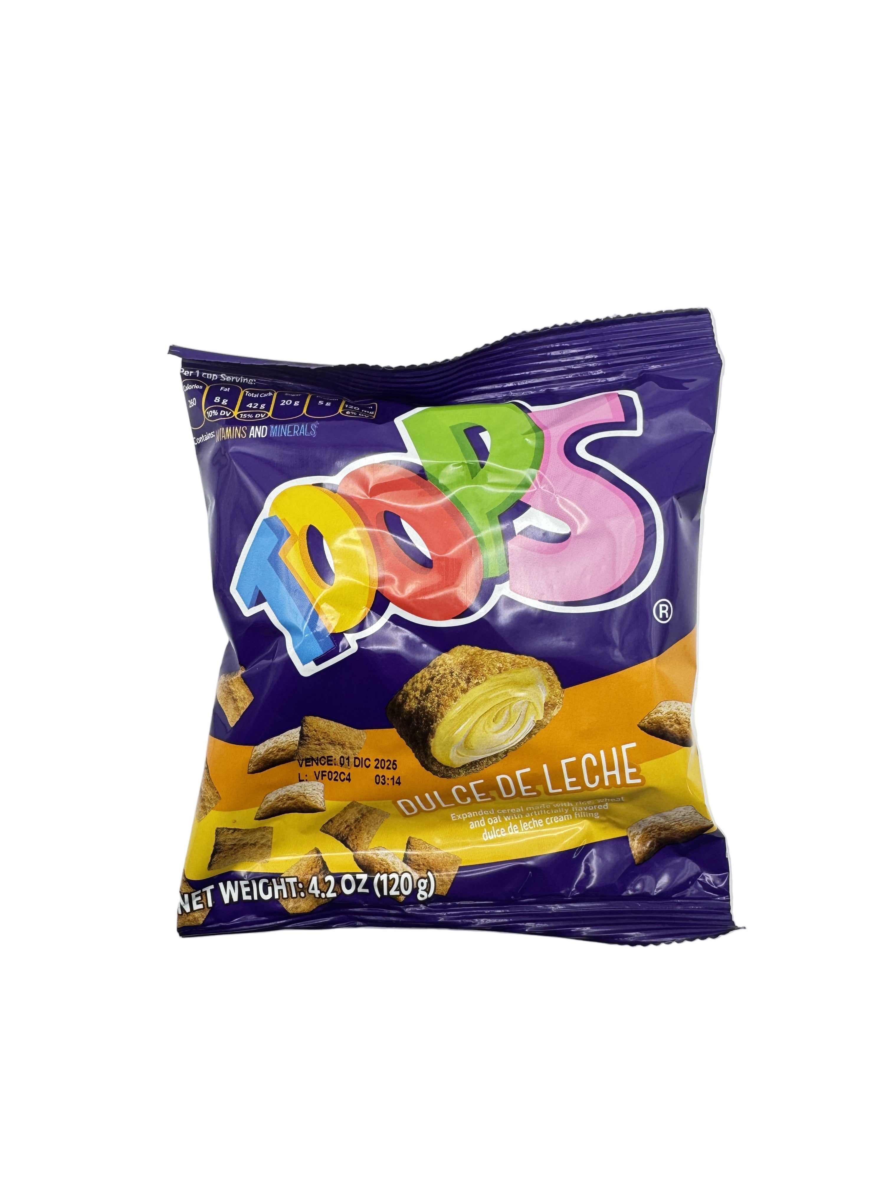 Cereal Relleno de Dulce de Leche 4.23 oz - TOOPS