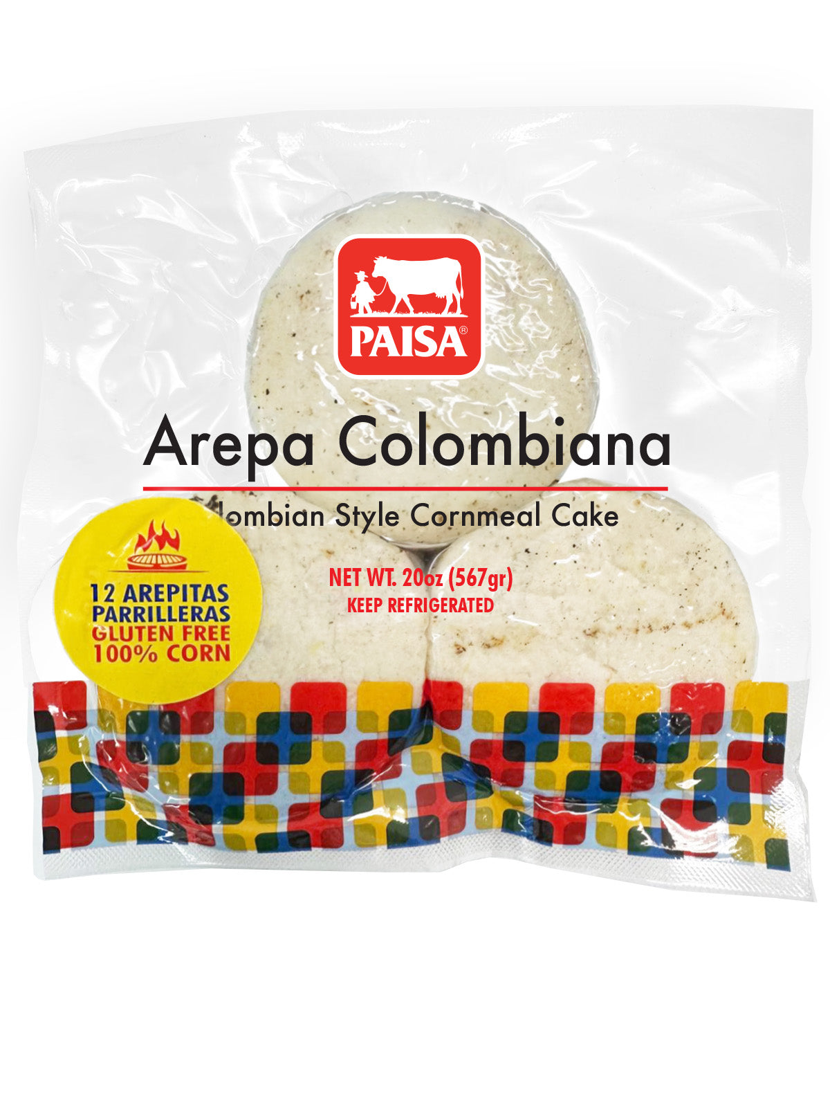 White Colombian Arepa - PAISA