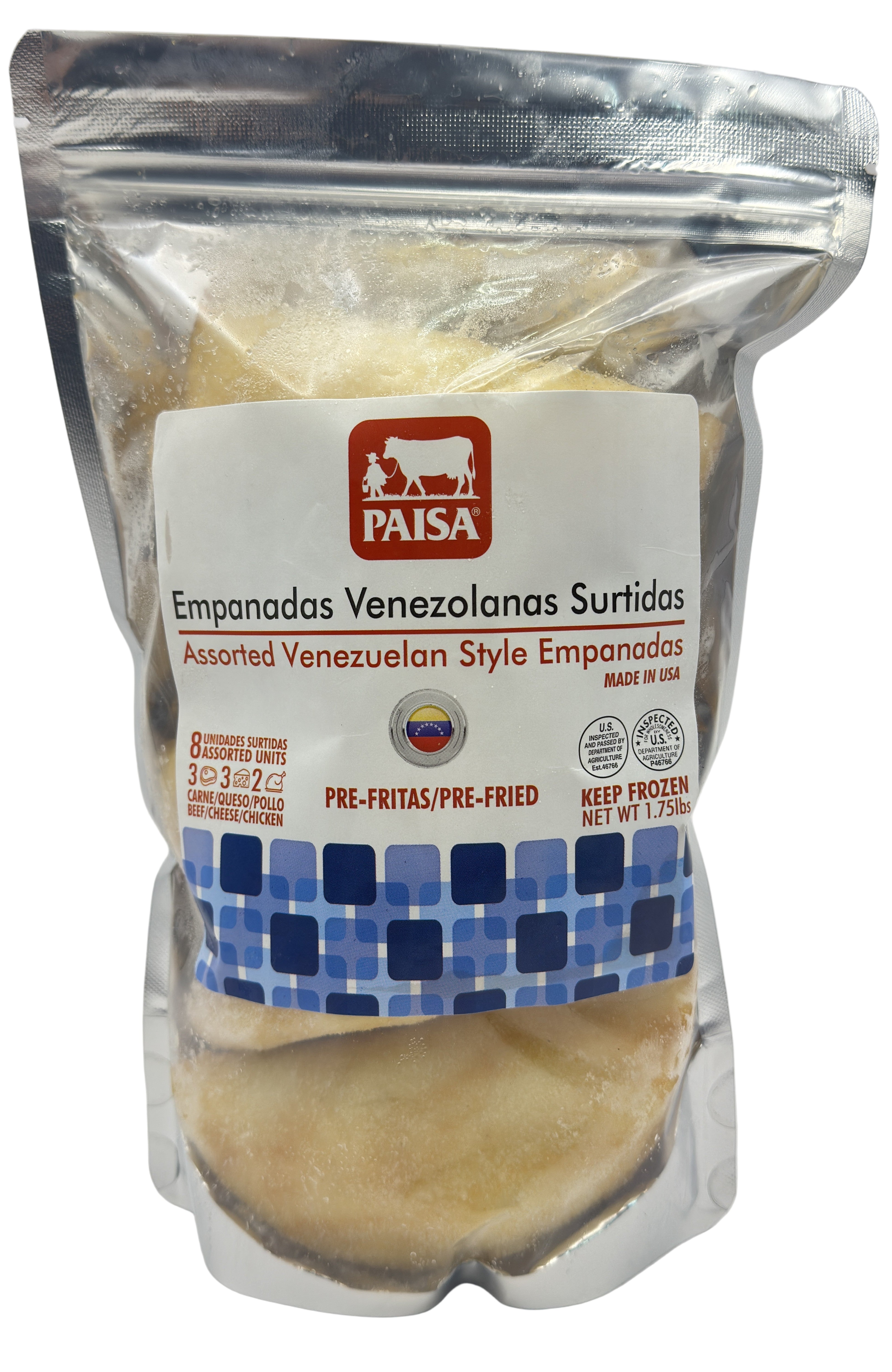 Assorted Pre-Fried Venezuelan Empanadas - PAISA