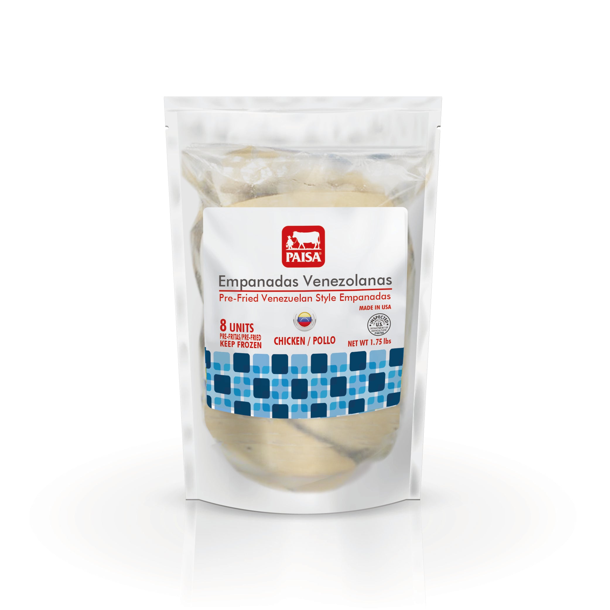 Pre-fried Venezuelan chicken empanadas - PAISA