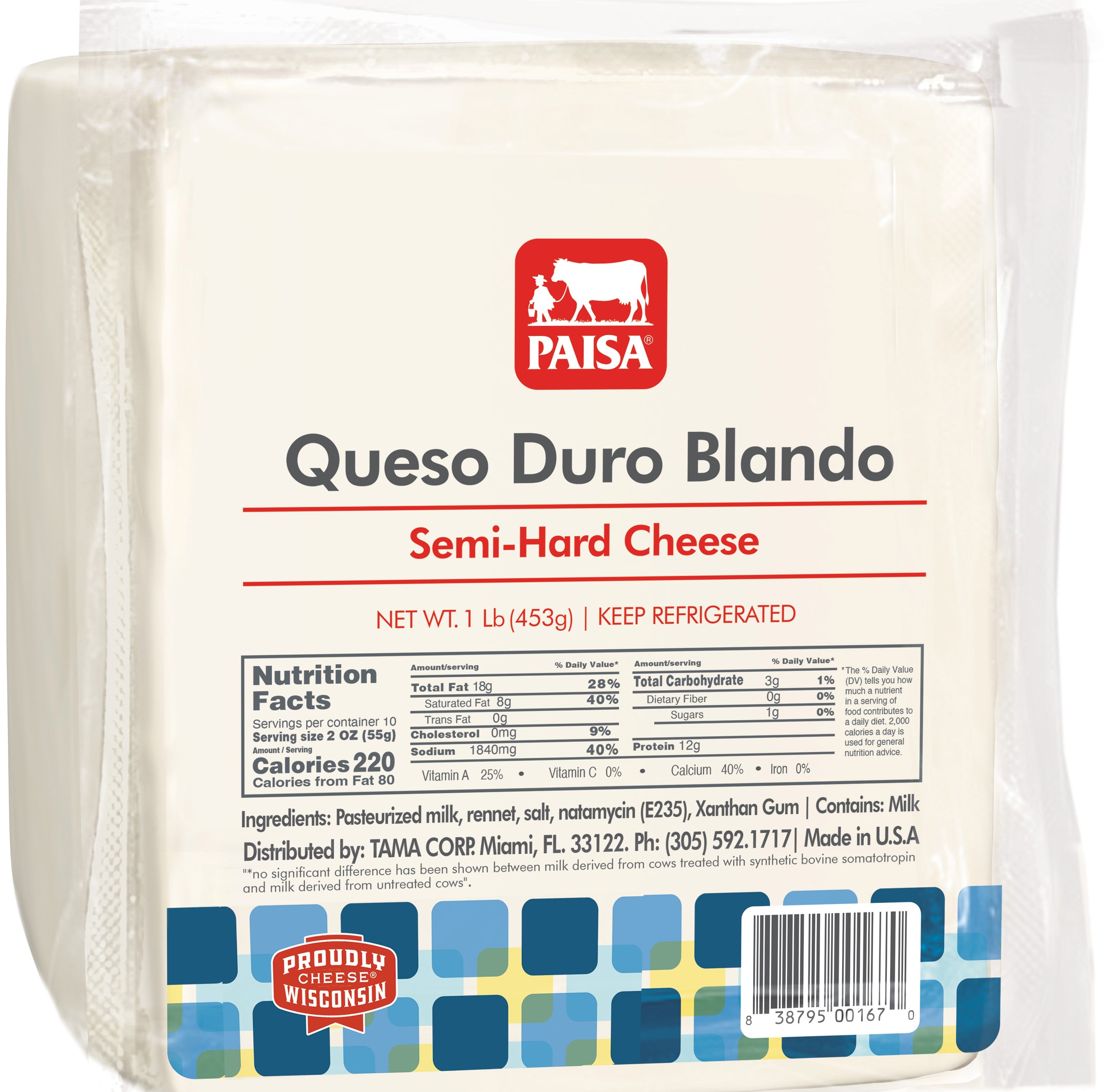 Soft hard cheese - PAISA