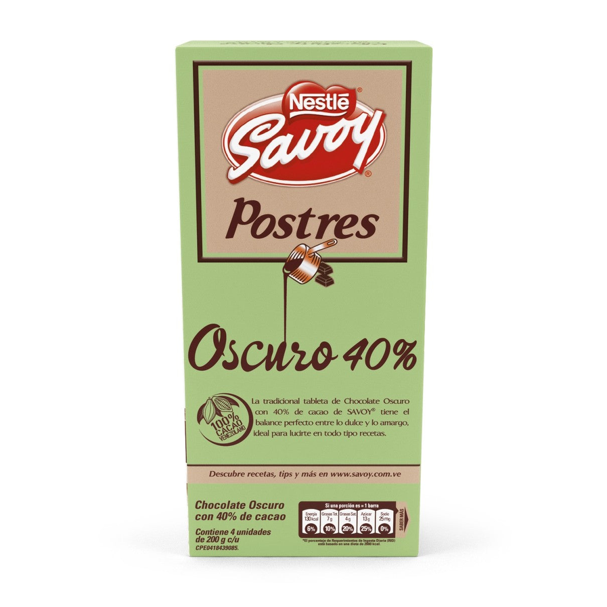 Postre Cacao 40% - NESTLE