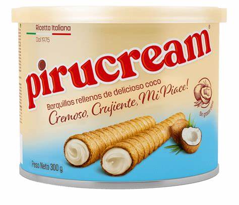 Barquillos de Coco Lata Grande - PIRUCREAM